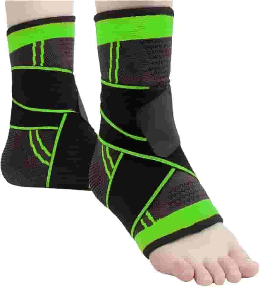 Kit 2 Tornozeleiras de Compressão Ortopédica Ajustável Estabilizadora Anti-Derrapante Para Esporte Academia Andarix