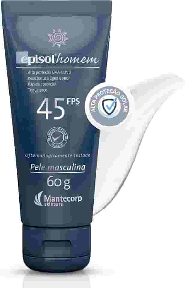 Protetor Solar, Homem FPS 45, 60g, Episol, Mantecorp Skincare, Multicor