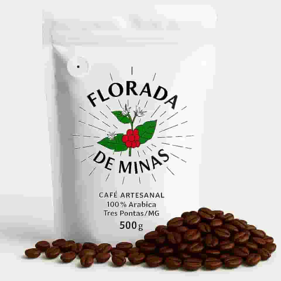 Café Especial em Grãos Torrado ou Moído 500g - 100% Arábica Coffee - Arara, Mundo Novo e Catuaí - Florada de Minas (500g, Grãos Arara)
