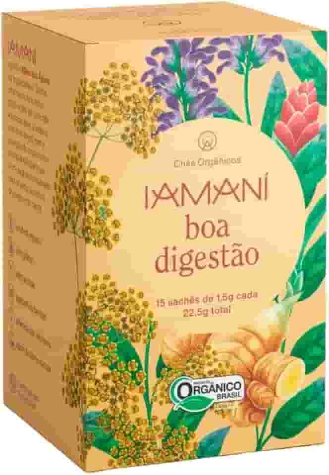 Chá Orgânico Boa Digestão Iamaní Erva Doce Gengibre Funcho
