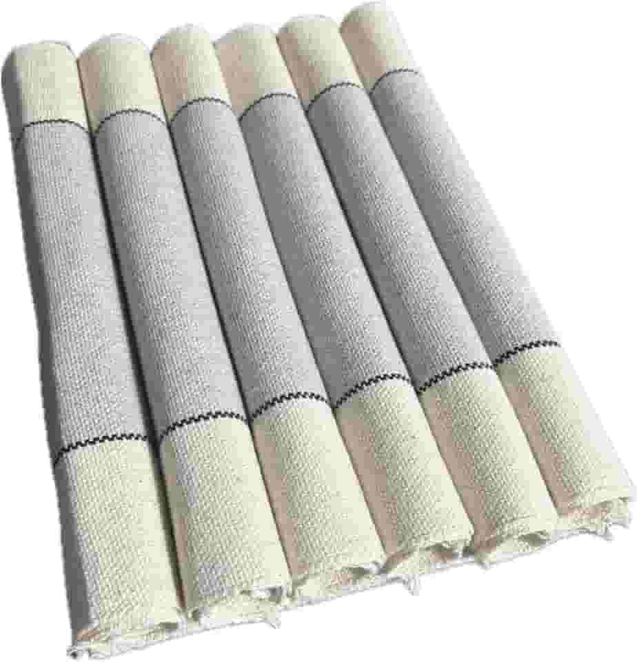 Jogo Americano 7 Peças Algodão com Trilho de Mesa Lugar Americano 6 Lugares Decoração Mesa Cozinha (JGAM04)