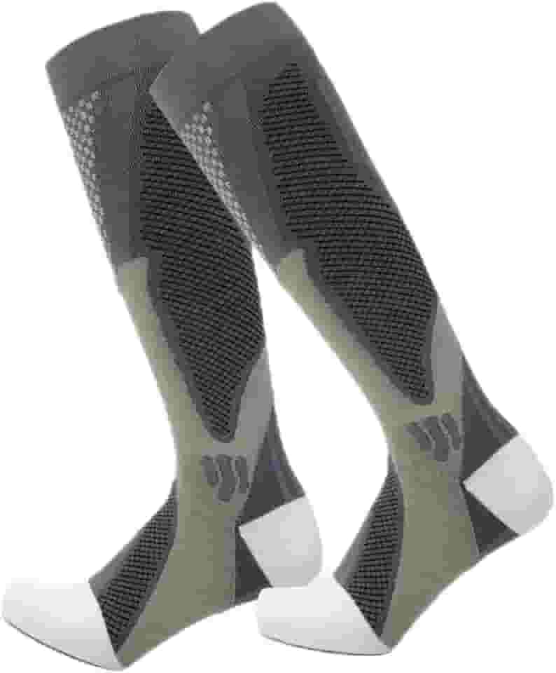 Meia de Alta Compressão Profissional Estimula Circulação Corrida Ciclismo Varizes Alívio