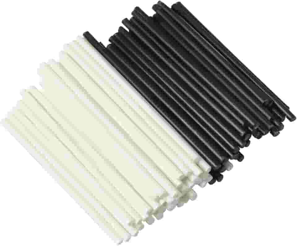 MEETOOT 50 peças de escala de guitarra, escala lateral, ponto musical, pontos embutidos, 50 x 2 mm, marcador lateral de escala de guitarra