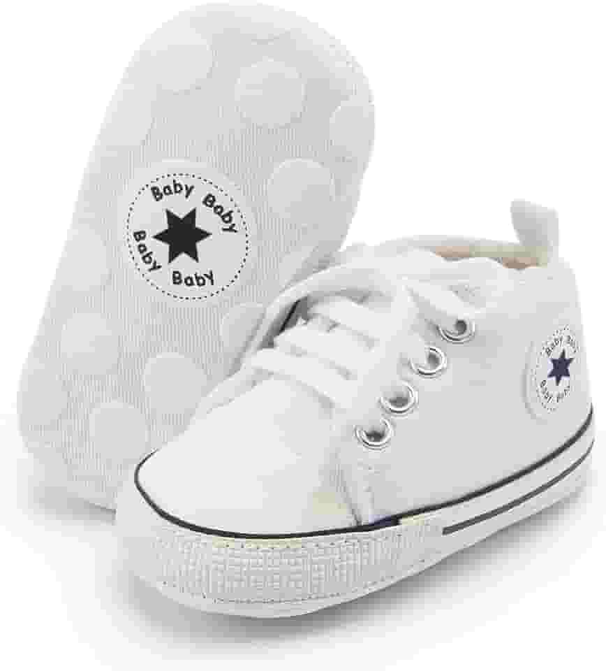 Tênis unissex para bebês meninos meninas cano alto macio sola antiderrapante recém-nascidos bebês primeiros andadores sapatos jeans