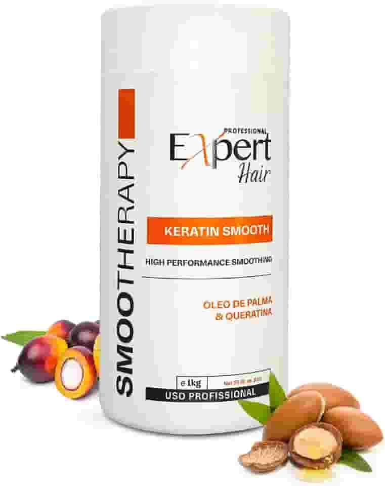 Expert Hair Keratin Smooth B-tox for Hair, Anti-Frizz, Natural Look, Queratina para Alisar o Cabelo, Termo-Ativo, Adequado para Todos os Tipos de Cabelo (1kg/35.3 oz.)