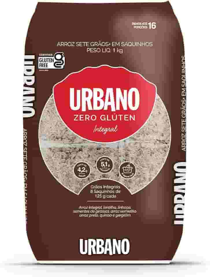 Urbano, Arroz 7 grãos + Integral, 8 Saquinhos - 125g cada