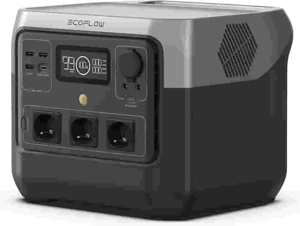 ECOFLOW 220V Estação de energia portátil RIVER 2 Pro,bateria LiFePO4 de 768Wh, 220V, gerador solar para Acampamentos ao ar livre/Trailers/Uso doméstico