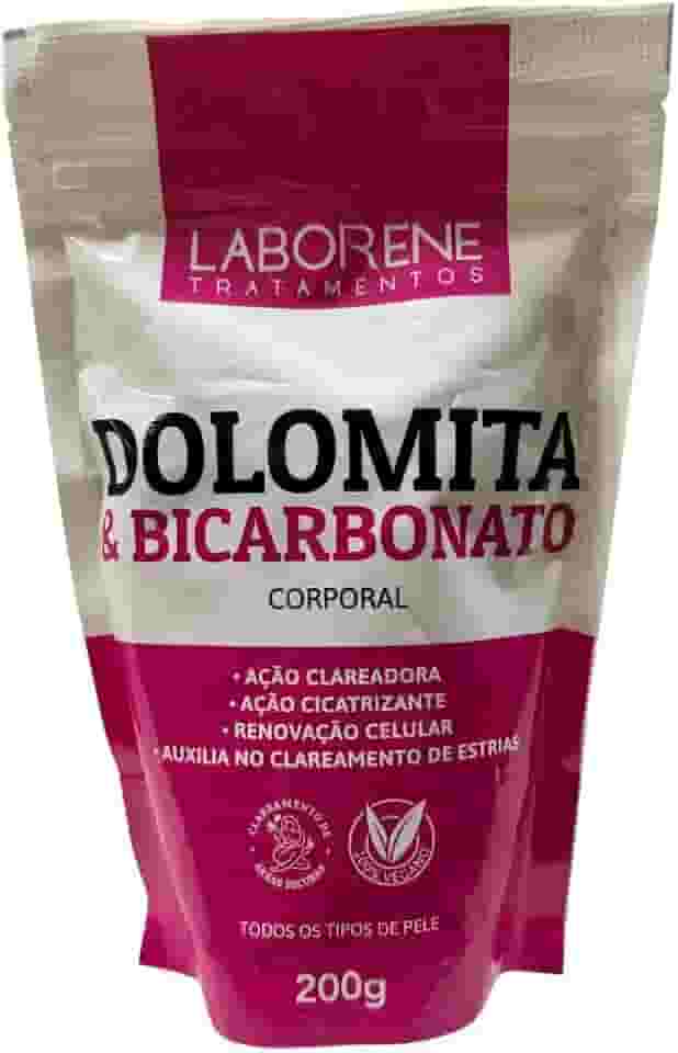Dolomita & Bicarbonato Corporal Laborene 200g – Clareador Natural para Áreas Escuras – Esfoliante e Renovador Celular com Ação Tonificante – Axilas, Virilha, Glúteos e Joelhos – Produto Vegano e 100% Natural