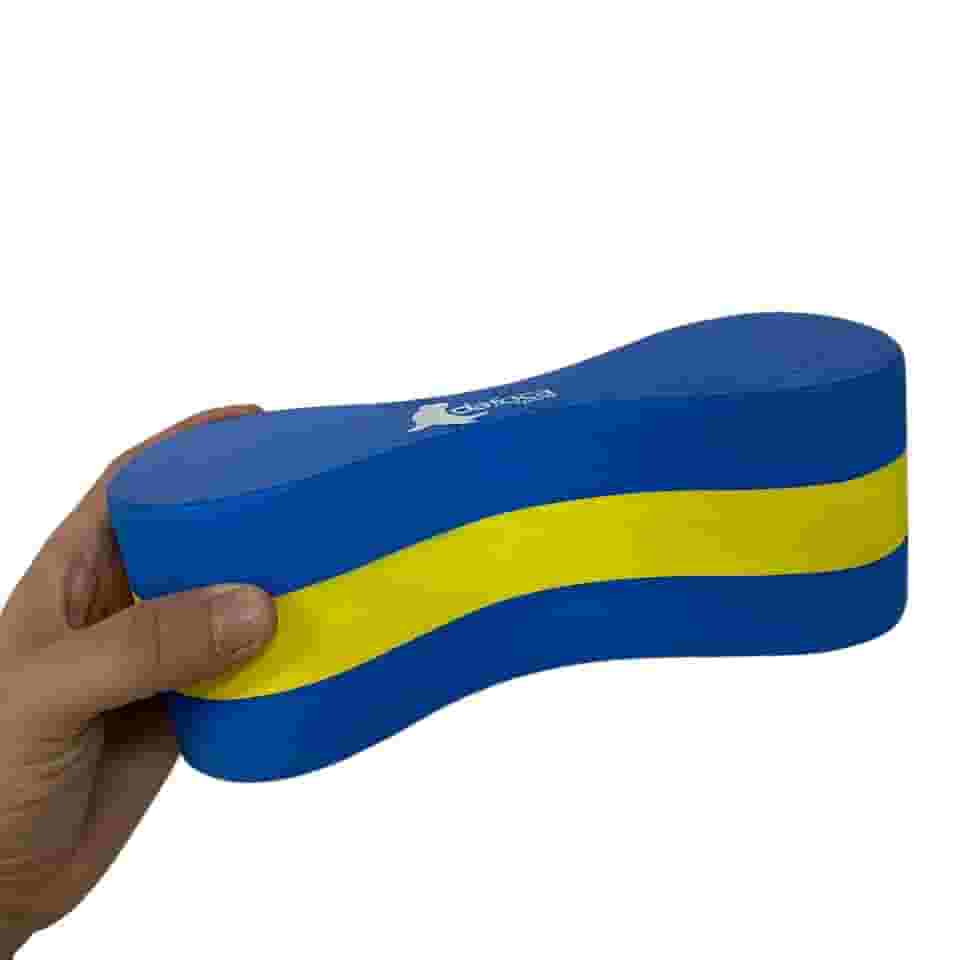 Polibóia Dafoca Sports Flutuador De Perna100% EVA DF1090 Azul e Amarelo