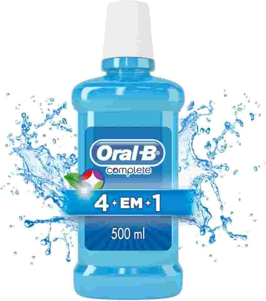 Oral-B Enxaguante Bucal Complete 4em1 Menta Refrescante com Flúor 500 ml
