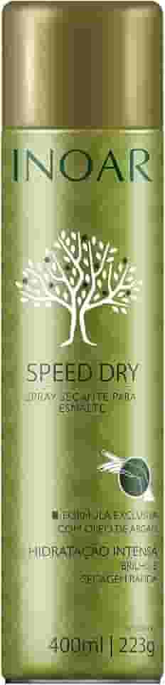 Inoar, Argan Oil, Secante de Unhas, Secagem Rápida e Brilho, Óleo de Argan, Para Unhas Bem Cuidadas, 400ml