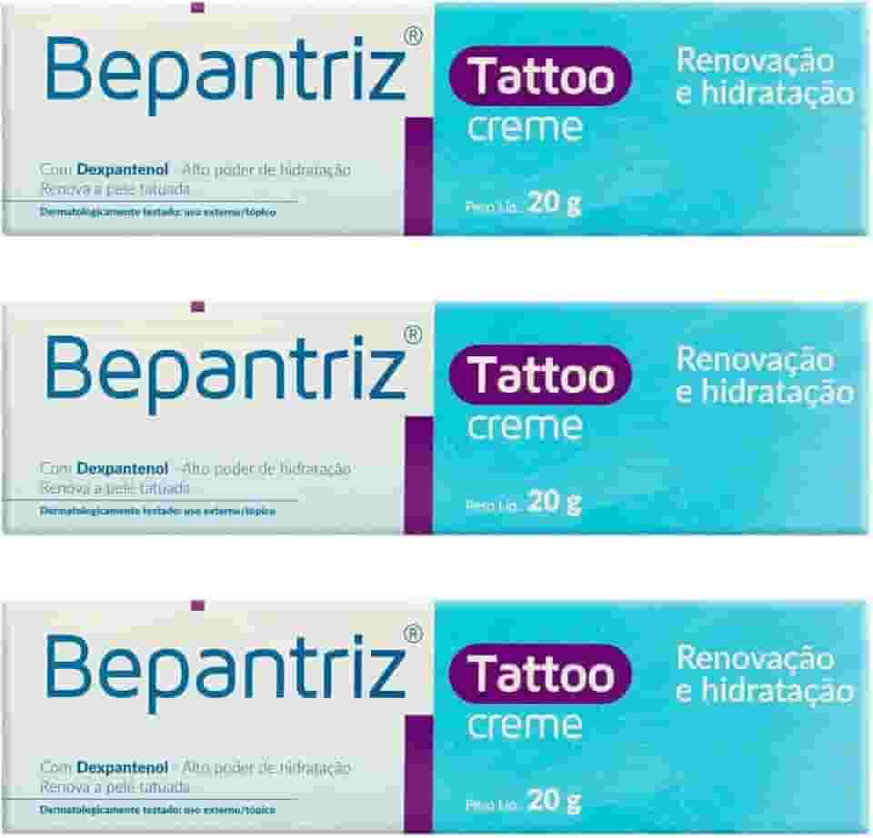 Kit 3 unidades: Bepantriz Tattoo Creme 20g