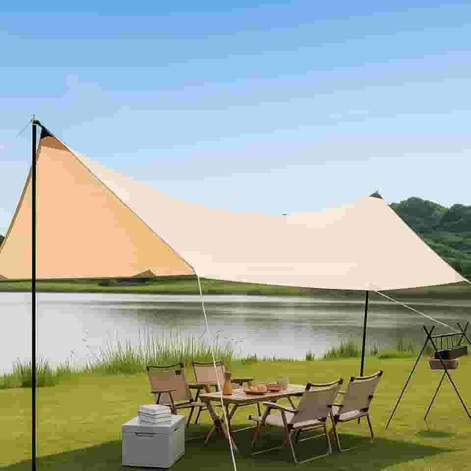Tenda de Acampamento Gazebo e Toldo Grande para Barraca Camping Reforçada