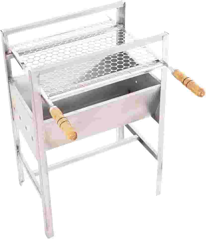 Churrasqueira Móvel de Aço Galvanizada 50x35x75 Acompanha Grelha Inox