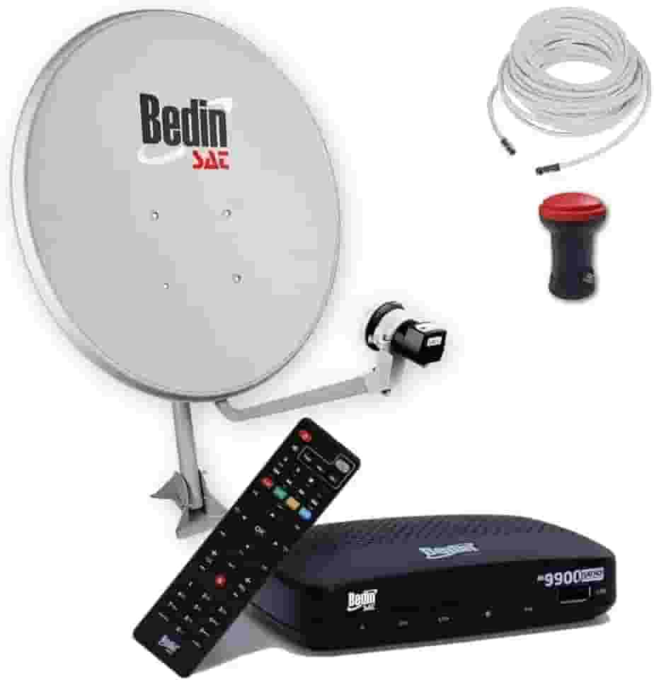Kit Antena Parabólica Digital c/Receptor Sat HD Regional BS9900 Bedin