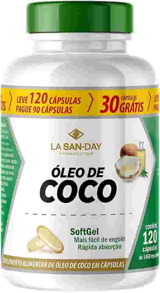 Óleo de Coco (Leve 120 Pague 90 Cápsulas) - Tem potente ação antibacteriana e antiviral, Propriedades calmante, hidratantes e antioxidantes