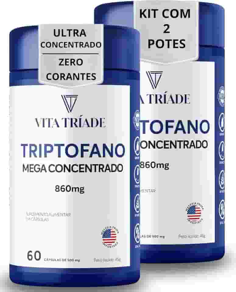 Triptofano Concentrado 860mg Premium kit 120 Cápsulas - Vita Tríade (2)