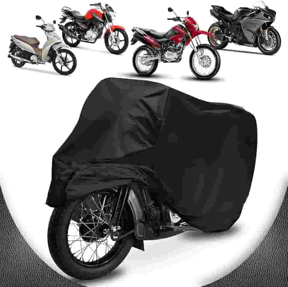 Capa de Cobrir Moto em Couro 100% Forrada Anti Risco Impermeável Térmica (CRYPTON 105)