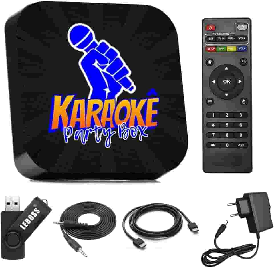 Karaoke Party Box Profissional Preto +De 2000 Musicas (Sistema Com Pontuação) ORIGINAL