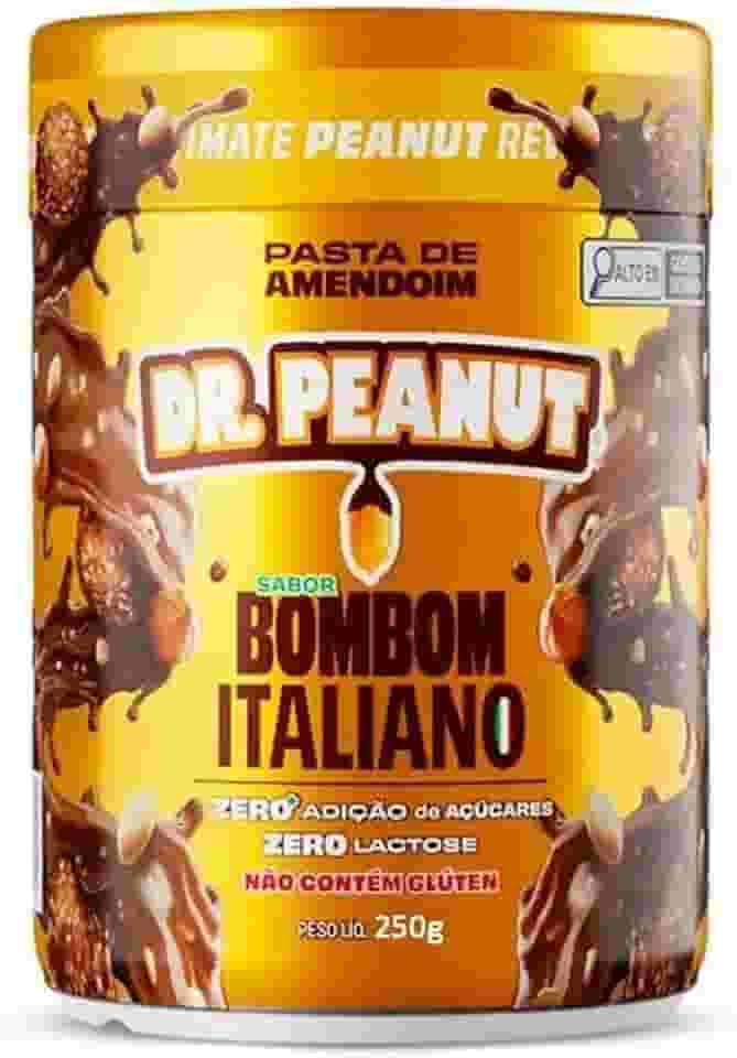 Dr. Peanut Pasta de Amendoim Sabor Bombom Italiano - Pote 250g