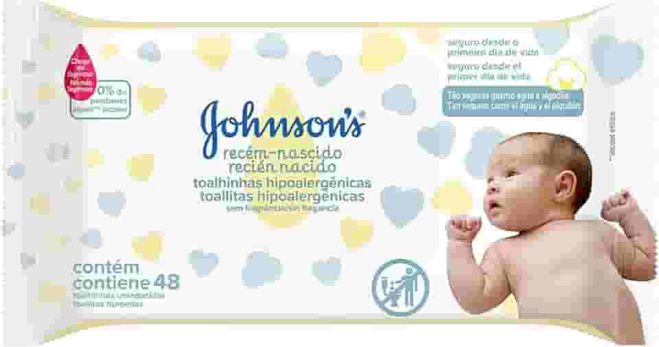 Lenços Umedecidos JOHNSON'S® Baby Recém Nascido, 48 unidades