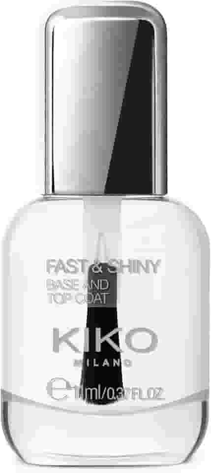 KIKO MILANO, New Fast & Shiny Base and Top Coat,Base de Unhas e Top Coat, Incolor