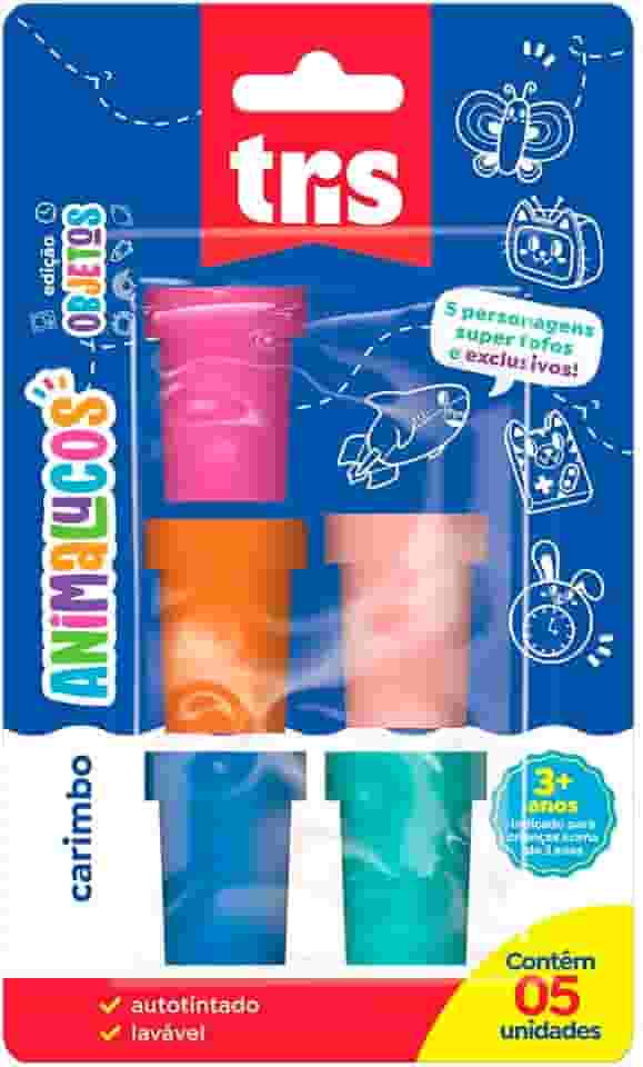 Carimbo Autotintado Fofurices - Cart C/5 Un - Tris