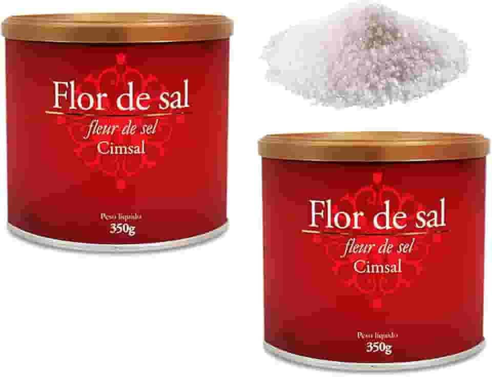 Kit 2 Flor de Sal Cimsal 350g (Sal Marinho)