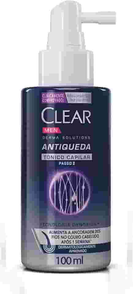 Clear Tônico Capilar Antiqueda Men Derma Solutions Spray 100Ml