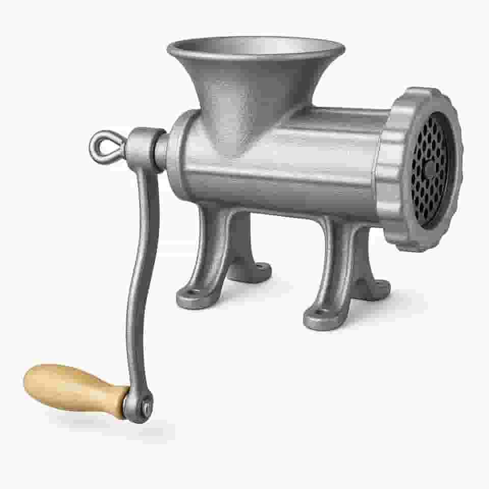 TNT Moedor De Carne Manual de Ferro Fundido Com Acessórios Nº 12 Para Hamburguer