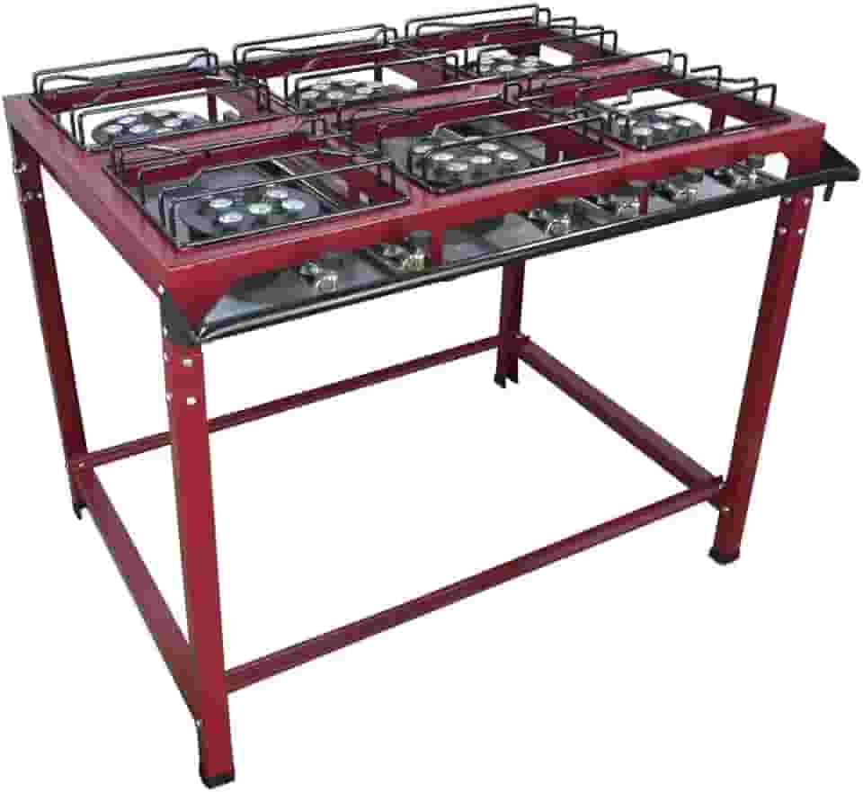 Fogão Industrial Grande 6 Bocas Alta Pressão Roa