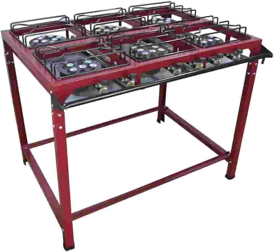 Fogão Industrial Grande 6 Bocas Alta Pressão Roa
