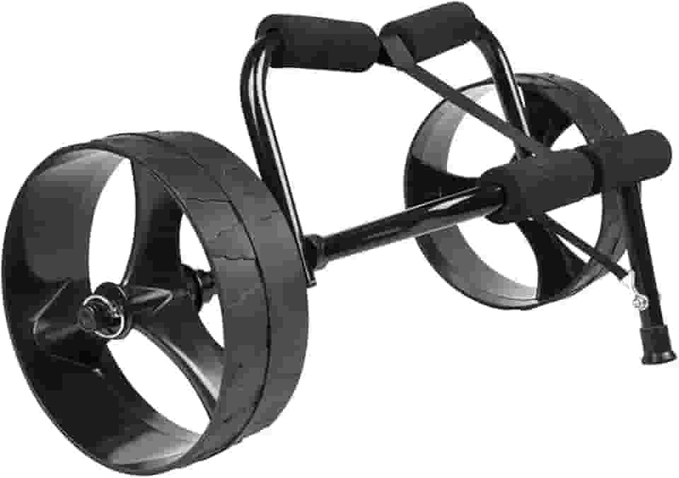 CHENGNAN Carrinho de caiaque de aço inoxidável e carrinho de canoa dobrável para transporte de caiaques, barcos, transporte de paddleboard, estilo [B]