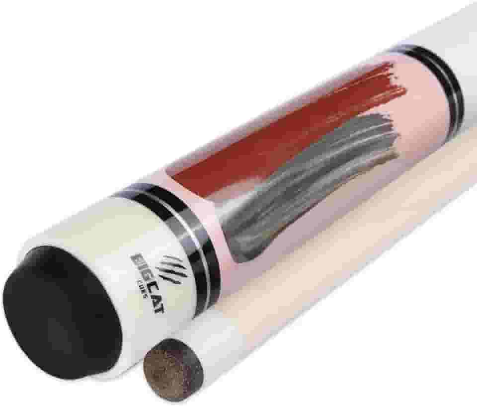 Taco de sinuca Big Cat Timeless Legacy - bordo canadense de grau A, ponta de couro profissional de 12,5 mm, comprimento de 147 cm, taco de bilhar premium para adultos - jogo em casa ou torneio - 540