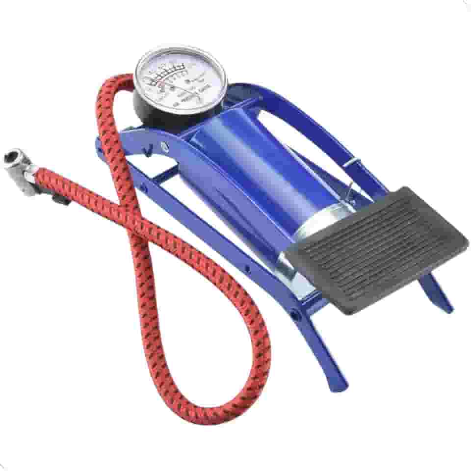 Bomba De Ar Com Pedal De Encher Bola E Pneus Bike Carro Mundo Compras Mundo Compras