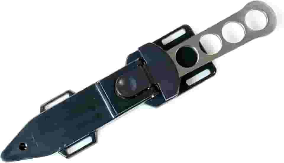 WarTech Faca de sobrevivência de mergulho de 22 cm (8,75") com bainha de tira de perna