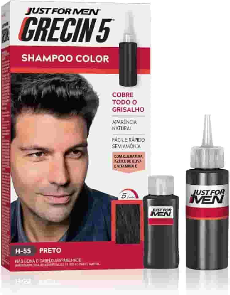 Grecin Shampoo Tonalizante 5 Preto 60Ml