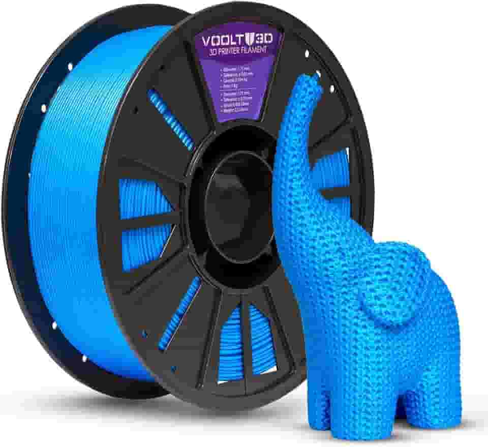 Voolt3D - Filamento PLA Azul 1kg 1.75mm - Para Impressora 3D FDM - Nacional