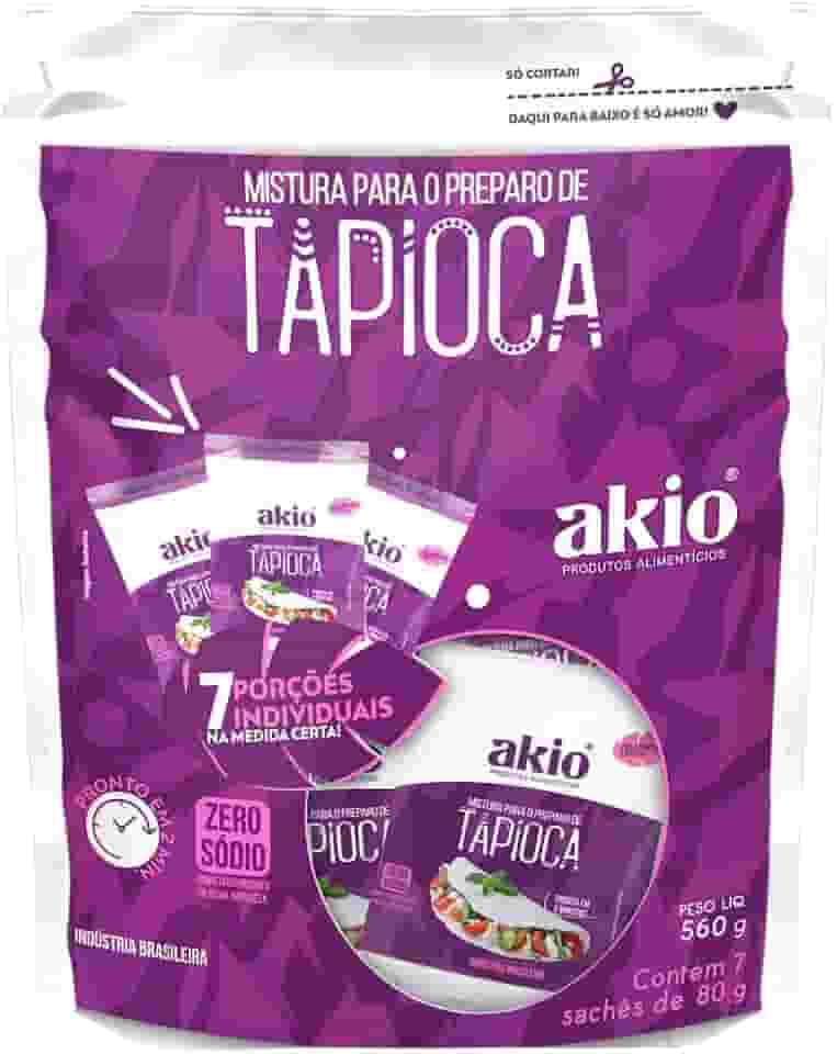 Akio Tapioca Com 7 Sachês