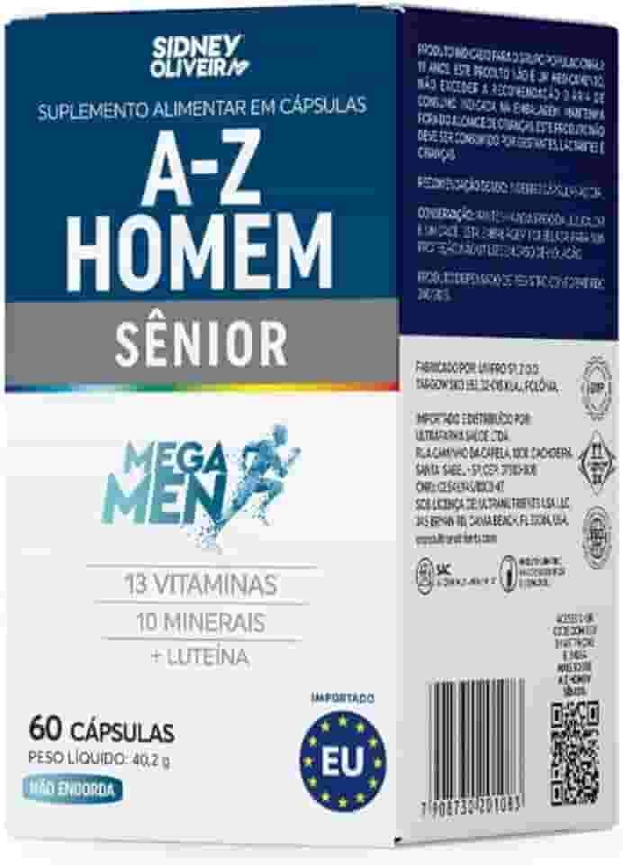 AZ Multivitamínico Homem 50+ Sidney Oliveira 60 Capsúlas