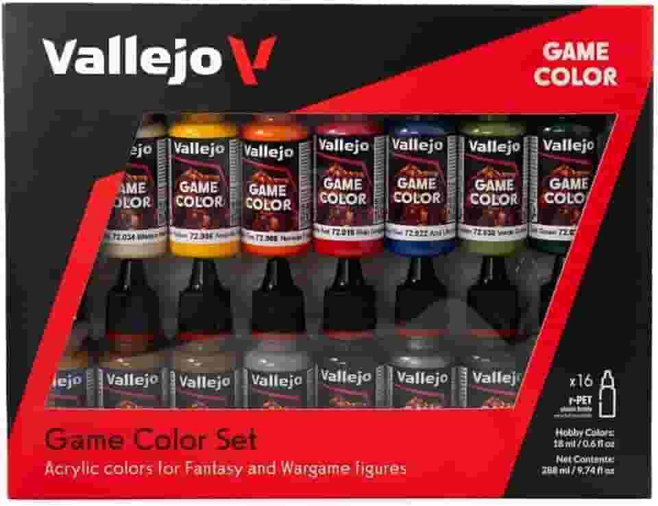 Acylicos Vallejo - 72299 - Acrílico 16 cores para figuras de fantasia