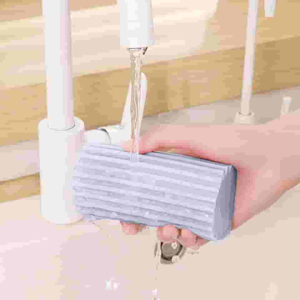 Esponja de espanador úmida e limpa, escova de limpeza de esponja, espanador para limpeza de persianas, vidro, ventilações, grades (cinza)