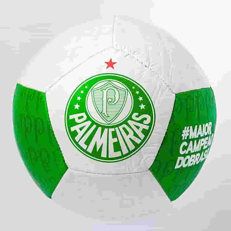 Bola Futebol Palmeiras Campo Society Sintético Grama Natural Training Reforçada Costurada Original Oficial
