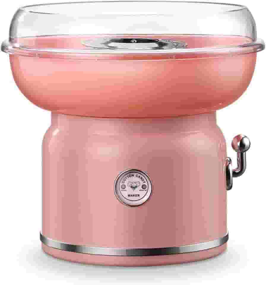 Máquina de algodão doce, máquina profissional doméstica de algodão doce, máquina de algodão doce duro, para crianças, festa de aniversário, presente de festival, verde