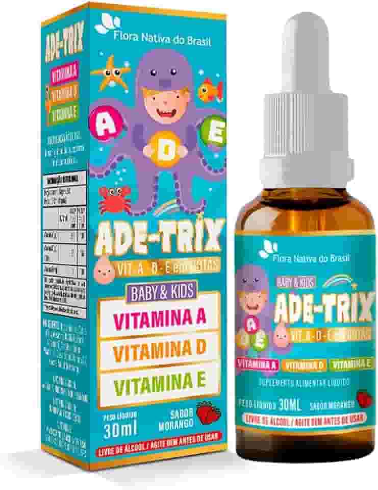 ADE-TRIX KIDS (Vitamina A, D e E) Sabor Morango 30ml Flora Nativa