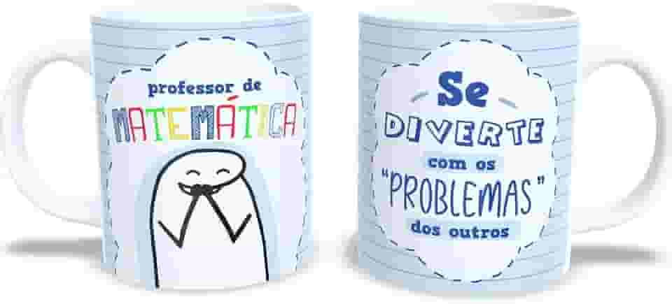 Caneca Personalizada e Divertida – Frases Engraçadas de Professor por Matéria (Matemática)