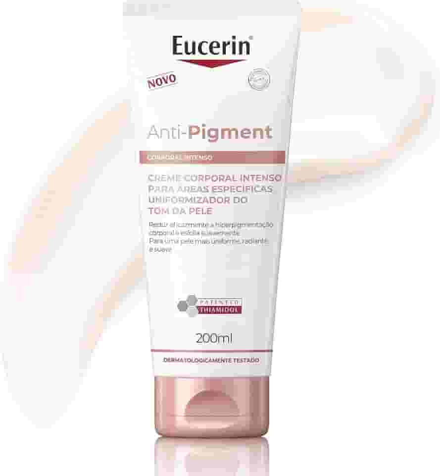 EUCERIN Creme Corporal Antimanchas Intenso 200ml, Anti-Pigment, Clareador Joelho, Coxa e Cotovelo, Thiamidol