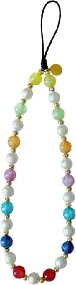 Drawwind Cordão universal para celular com contas e contas para celular com contas e acessórios feitos à mão para estojo de câmera