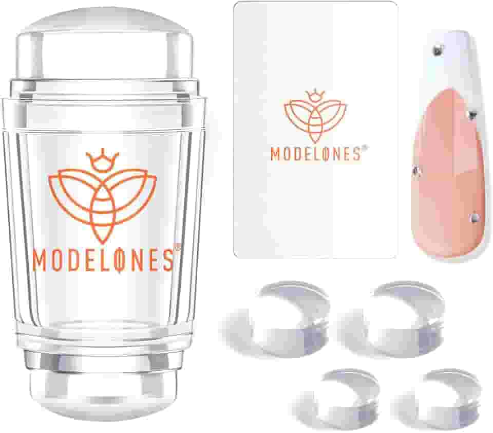 Modelones Ferramenta de ponta francesa - 6 peças kit de manicure francesa para carimbos de unhas adequado para bricolage juntamente com kit de ferramentas de impressão de esmalte de gel