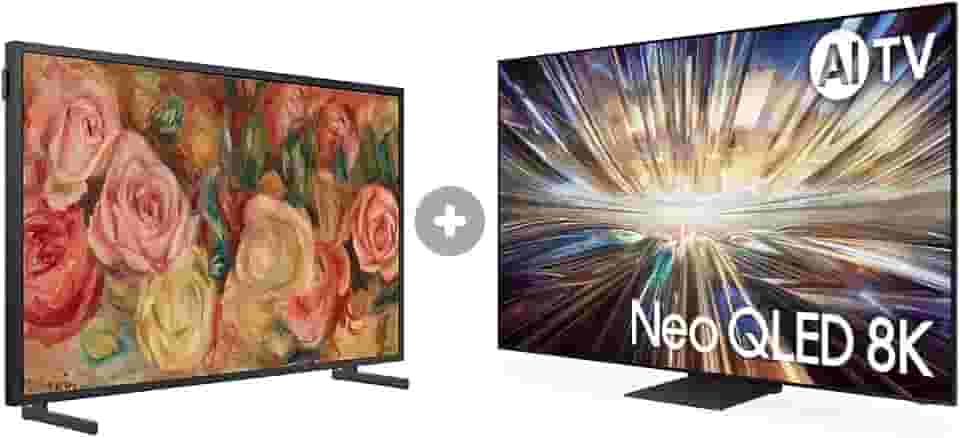 Samsung AI TV 65' Neo QLED 8K 65QN800D 2024 + Smart TV 32' QLED The Frame 32LS03C Combo
